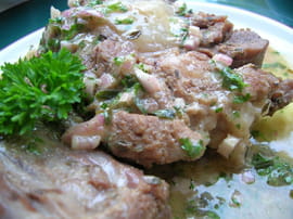 Queue de boeuf sauce ravigote