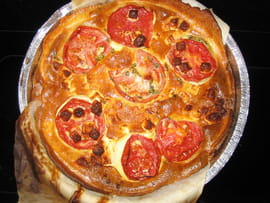 Tarte proven�ale � la tomate et au ch�vre