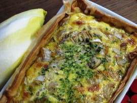 Tarte au roquefort et aux endives