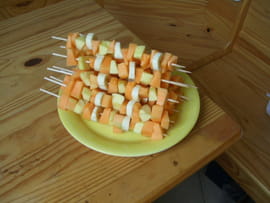 Brochettes de fruits