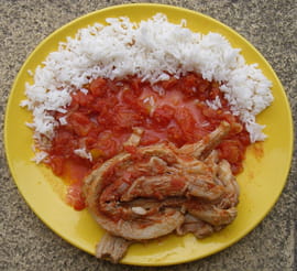 Tendrons de veau � la tomate