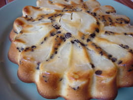 G�teau poires et p�pites de chocolat