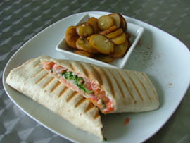 Wraps saumon-crudit�s
