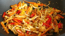 Wok de lapin au s�same