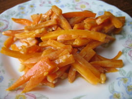 B�tonnets de carottes au miel