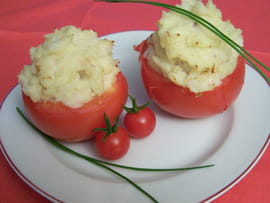 Tomates farcies � la brandade de morue