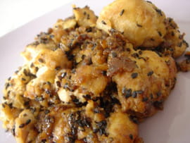 Poulet caramelis� au s�same
