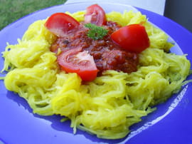 Courgette spaghetti � la bolognaise
