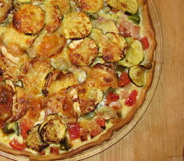Tarte aux l�gumes et ch�vre