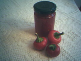 Confiture de piments rouges