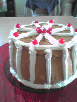 Charlotte aux framboises et aux groseilles