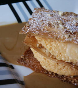 Mousse de potiron en millefeuille