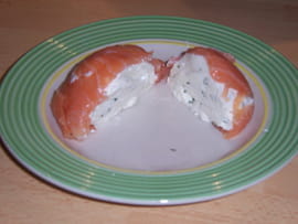 Terrine de faisselle au saumon fum�