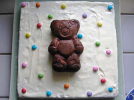 G�teau ourson aux p�pites de chocolat