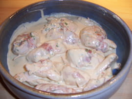 Blancs de poulet sauce � la moutarde
