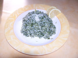 Risotto aux �pinards