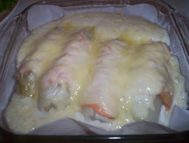 Endives gratin�es au saumon fum�