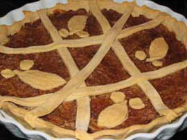Tarte aux oignons rouges confits