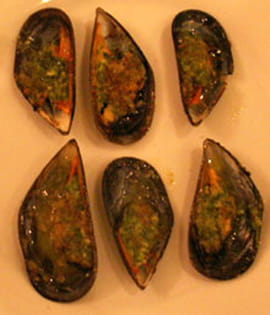 Moules d�Espagne au beurre persill� maison