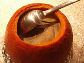 Foie gras cuit en potimarron