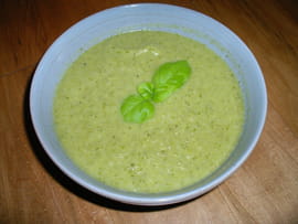 Soupe verte l�g�re au wasabi