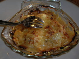 Noix de Saint-Jacques � la fondue de poireaux