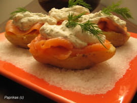 Petites patates au saumon fum�