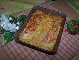 Banane au jambon