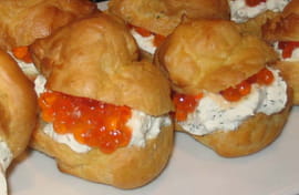 Petits choux aux saveurs marines