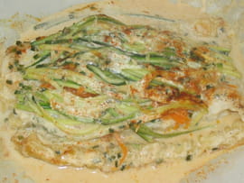Papillotes de poisson aux ravioles et l�gumes