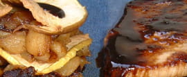 Sucr�-sal� de porc aux pommes