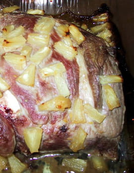Rouelle caram�lis�e aux ananas
