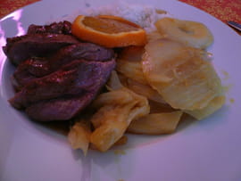 Sauce � l orange express pour canard