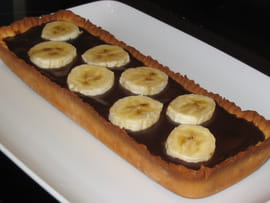 Tarte choco-bananes