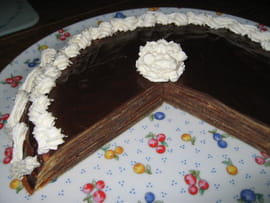 G�teau de cr�pes au chocolat