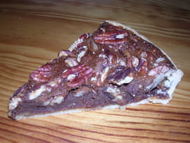 Tarte noix de p�can-chocolat-caramel
