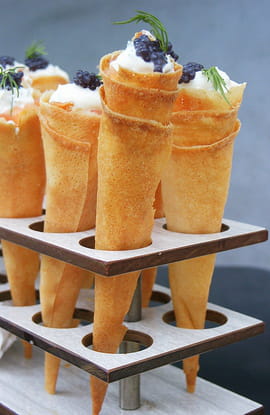 Amuse-bouche en cornet