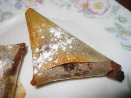 Samossas au chocolat