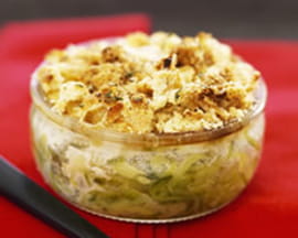 Crumble courgette et boursin