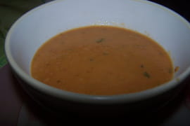 Velout� de chou-fleur au jambon