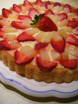 Tarte citronn�e fraise-ananas
