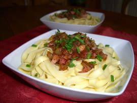 Tagliatelles � la carbonara