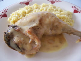 Poulet � la sauce aill�e