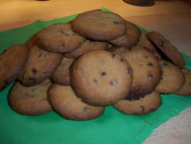 Cookies aux p�pites de chocolat et nougatine