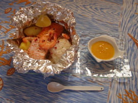 Choucroute de poissons en papillote