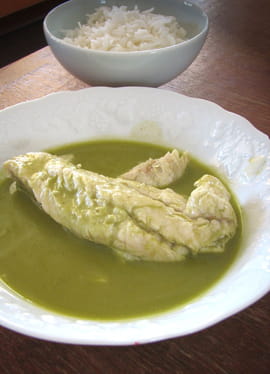 Filets de truite � la cr�me de matcha