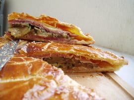 Feuillet� jambon-comt�-courgettes