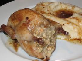 Cailles farcies au foie gras