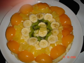 Tarte multicolore