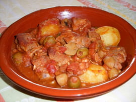 Saut� de veau aux olives